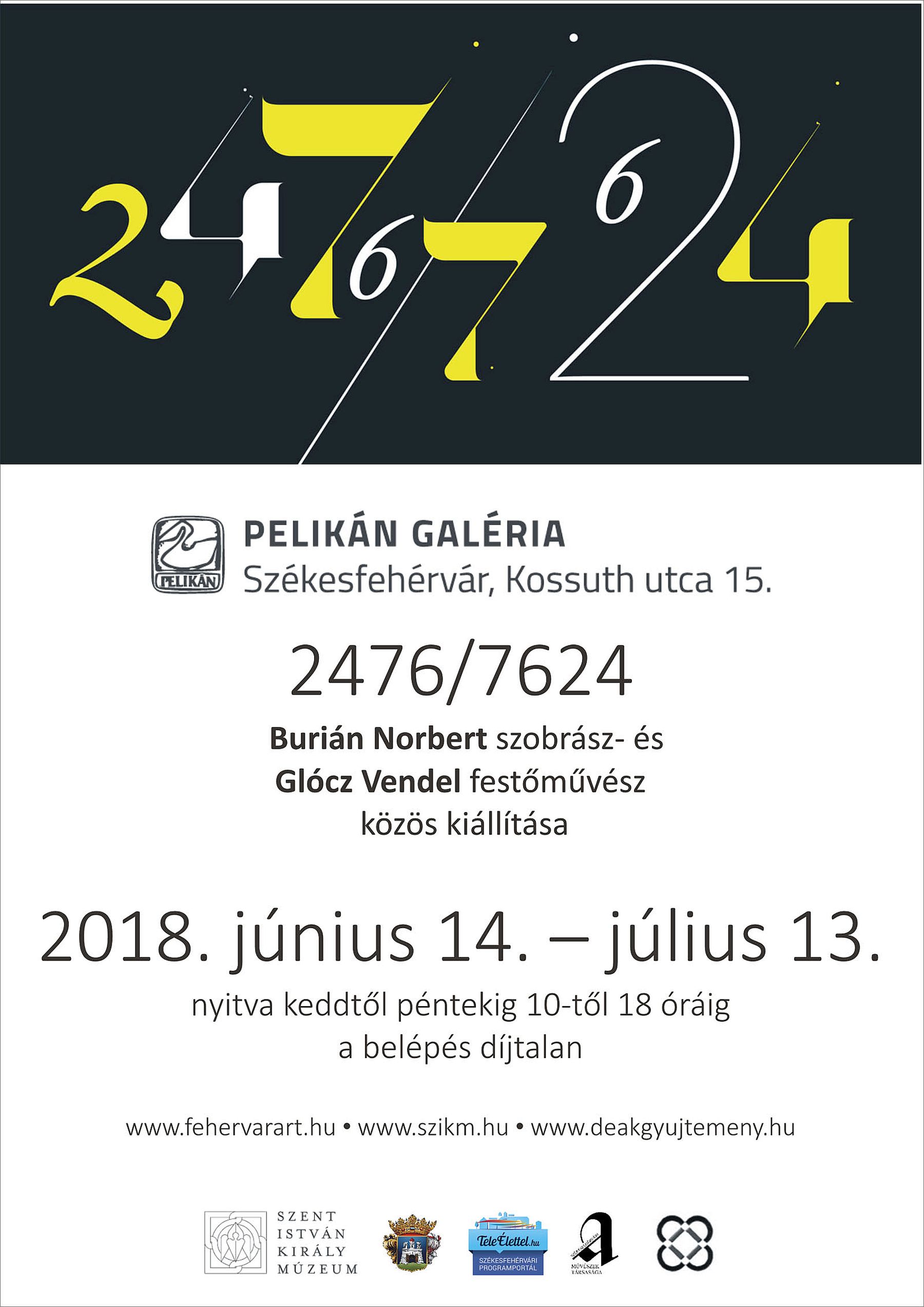 „2476/7624” - Burián Norbert szobrász és Glócz Vendel festőművész kiállításának megnyitója